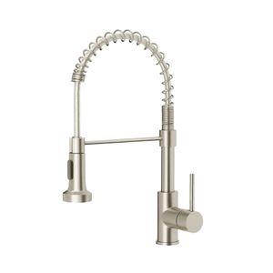 Torneira Cozinha de Mesa Gourmet Fria Aço Escovado