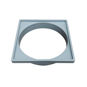Porta Grelha 15x15 cm Plástico Cinza