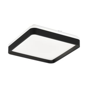 Plafon LED Duetto Quadrado 48 cm 48W Preto