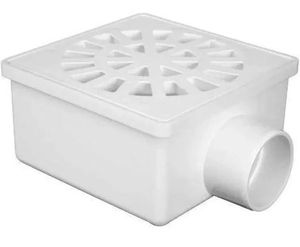 Ralo com Grelha Branco 100X2X40mm Ralo com Grelha Branco 100X2X40mm