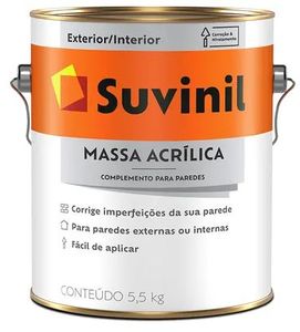 Massa Acrílica 5,5 Kg Exterior e Interior Massa Acrílica 5,5 Kg Exterior e Interior