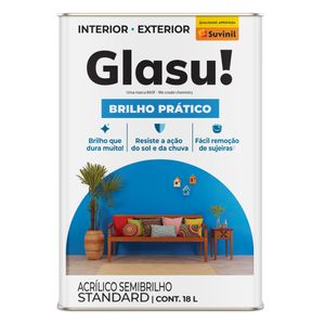 Tinta Acrílica Semi Brilho Prático 18 Litros Branco Gelo Tinta Acrílica Semi Brilho Prático 18 Litros Branco Gelo