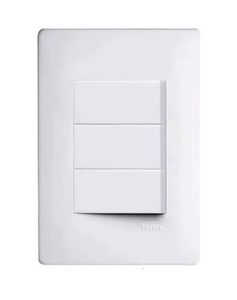 Interruptor 3 Simples Branco 4X2 Habitat Interruptor 3 Simples Branco 4X2 Habitat