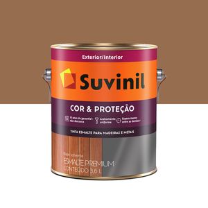 Tinta Esmalte Brilhante Cor e Proteção 3,6 Litros Marrom Conhaque Tinta Esmalte Brilhante Cor e Proteção 3,6 Litros Marrom Conhaque
