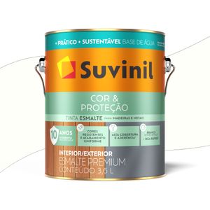 Tinta Esmalte Cor & Proteção Base Água Acetinado 3,6 Litros Branco Neve Tinta Esmalte Cor & Proteção Base Água Acetinado 3,6 Litros Branco Neve