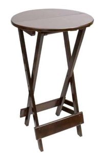 Mesa Dobrável Bistrô Redonda 55cm Imbuia BH