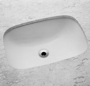 Cuba de Embutir Retangular 505X370mm Branco