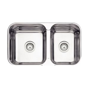 Cuba Isis 2C 34-28 BS em Aço Inox Polido 69x40 cm com 2 Cubas Cuba Isis 2C 34-28 BS em Aço Inox Polido 69x40 cm com 2 Cubas