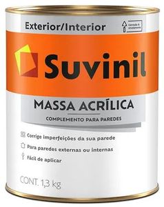 Massa Acrílica 1,3 Kg Exterior e Interior Massa Acrílica 1,3 Kg Exterior e Interior