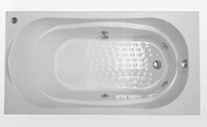 Banheira Ancona Cril com Hidromassagem 1,70X0,80cm Branca