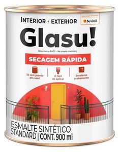 Tinta Esmalte Brilhante Secagem Rápida 0,9 Litros Preto Tinta Esmalte Brilhante Secagem Rápida 0,9 Litros Preto