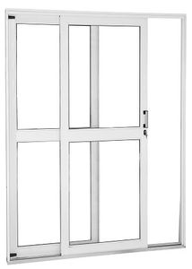 Porta de Correr Ideal VDG 1,60x2,15 Vd Inf Liso R12 D