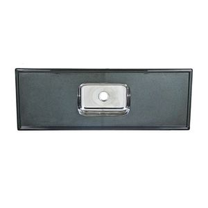 Pia Marmore Sinte com Cuba Inox 1,20X54 Verde Romano