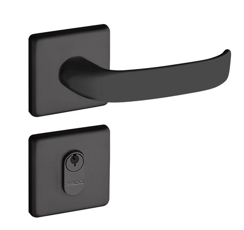 Fechadura Externa Zm Vivaldi 55mm Roseta Quadrada 885-55PE CTL Preta