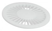 Grelha Redonda Radial para Caixa Sifonada e Ralo 100mm Branco - Amanco
