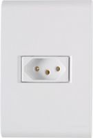 Conjunto 4x2 com 1 Tomada 2P+T Liz 10 A 250V Branco - Tramontina