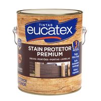 Verniz Power Stain Eucatex Brilhante Acetinado Mogno 3,6L