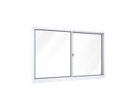 Janela de Correr Lateral 2 Folhas 100cm x 100cm Ullian Esquadrias Metálicas - Riobras