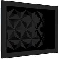 Nicho para Banheiro em Mármore Sintético Preto 3D 40x30 - Cozimax