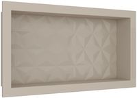 Nicho para Banheiro em Mármore Sintético Cozimax Texturizado 60 x 30cm Bege - Cozimax