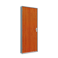 PORTA MAD.MOGNO D C/BAT.ACO E FEC.215X85X12CM