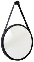 ESPELHO DECOR RED.40CM MOLDURA PRETA CINTA PRETA