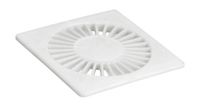 Grelha Quadrada Radial ABS Cromada 150 CB - Amanco