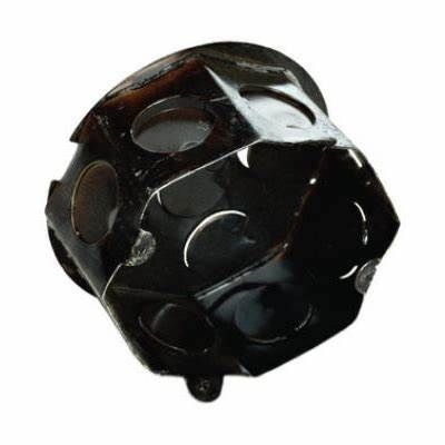 Caixa Para Luz Octagonal Em Ferro 3x3cm