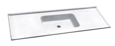 Pia em Mármore Sintético 160x54cm Branco