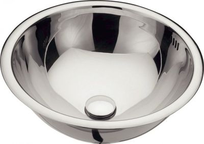 Cuba em Aço Inox Redonda p/ Lavatório 37x37x15cm
