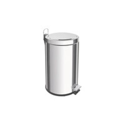 Lixeira Inox Brasil Com Pedal 12 Litros