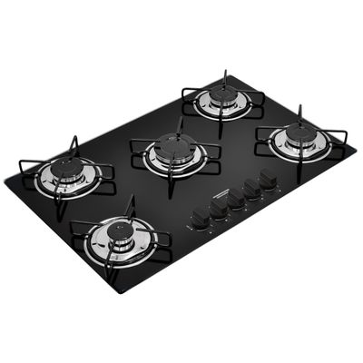 Cooktop Em Vidro Temperado 5 Bocas Brasil