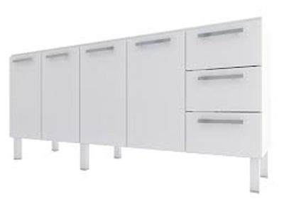 Gabinete Para Pia Venus Flat 2,00mt Branco