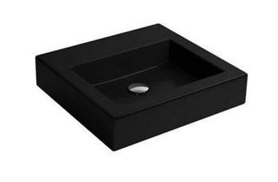 Cuba c/ Mesa de Apoio Quadrada 43cm Preto Ébano Cuba c/ Mesa de Apoio Quadrada 43cm Preto Ébano