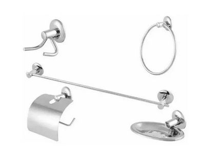 Kit de Acessórios p/ Banheiro Basic 5 Peças