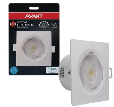 Spot Led De Embutir MR16 Branco 5w 6500k