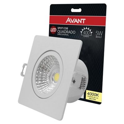 Spot Led De Embutir MR16 Branco 5w 4000k