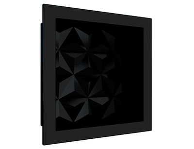 Nicho P/ Banheiro Mármore Sintetico Triângulo 30x30x10cm Preto