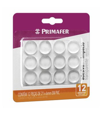 Anti Impacto Adesivo D21x6MM 12PÇ PVC