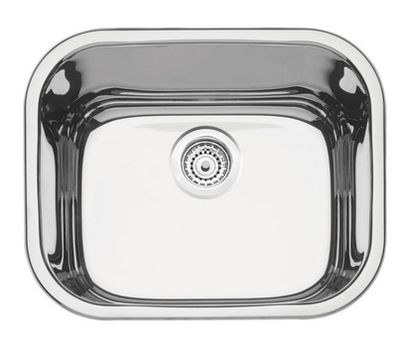 Cuba em Aço Inox Polido Aria 50x40x20cm c/ Válvula