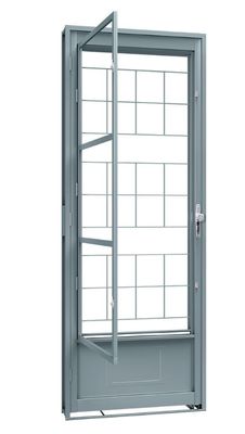 Porta c/ Postigo e Grade Quadrada 215x85 (Esquerda) Porta c/ Postigo e Grade Quadrada 215x85 (Esquerda)