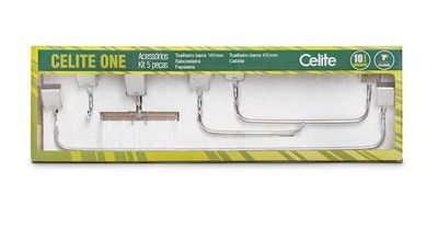 Kit De Acessórios Para Banheiro Com 5 Peças Celite