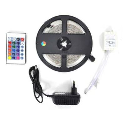 Fita Led RGB 5 Metros 12v c/ Controle e Fonte