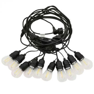 Varal De Luz De 5 Metros Ip65 Preto 10xe-27