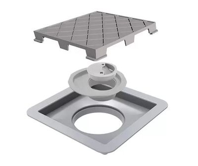 Ralo Tampa Oculta Quadrada 15x15cm