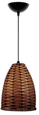 Pendente Madeira Junco Marrom 1xe-27