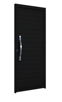 Porta Com Puxador Lambri 215x89cm (Esquerda)