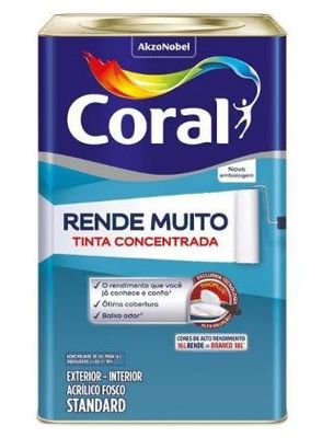 Tinta Fosca Rende Muito Cromo Suave 16 Litros