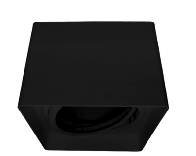 Spot Sobrepor Quadrado AR111 Preto