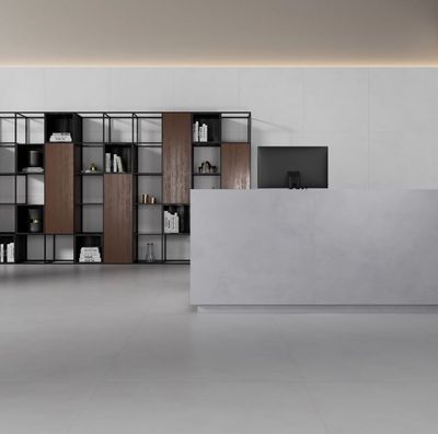 Porcelanato Acetinado Polis Cinza 90x90cm